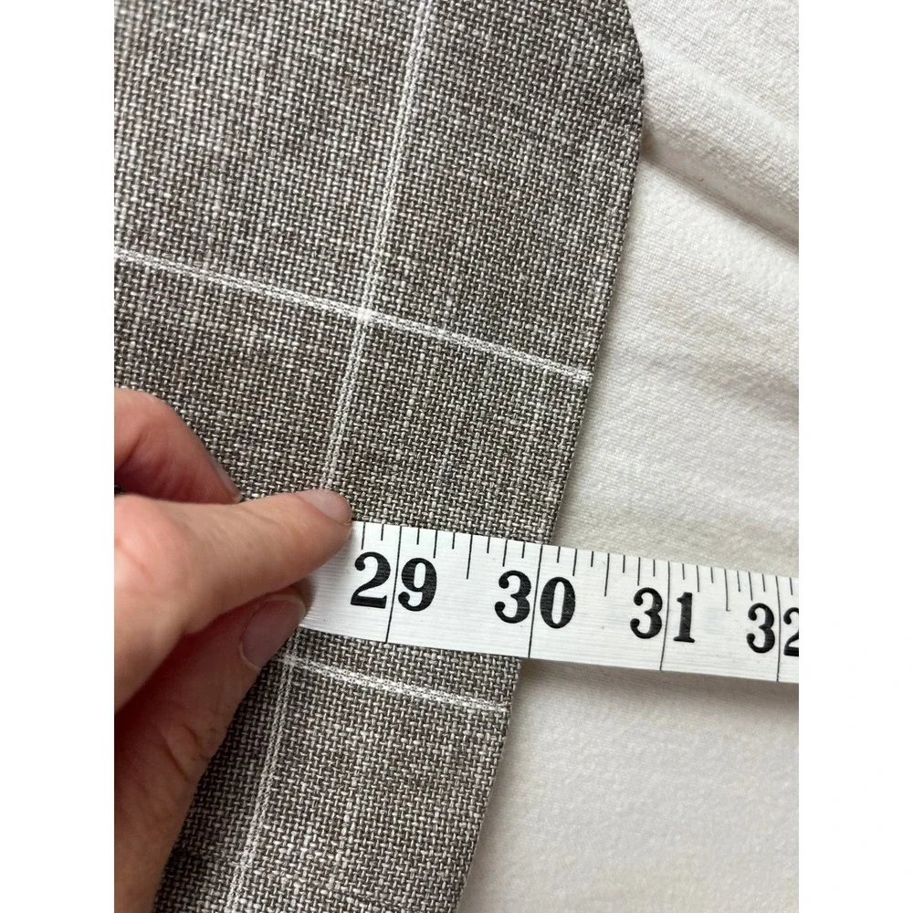 Bonobos Slim Fit Grey Linen Cotton Sport Coat Blazer 36L Tessuti di Sondrio